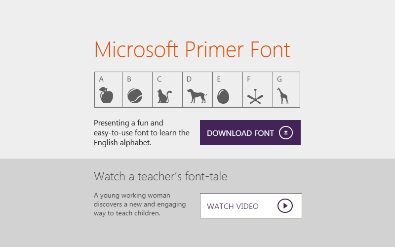Microsoft Primer Font